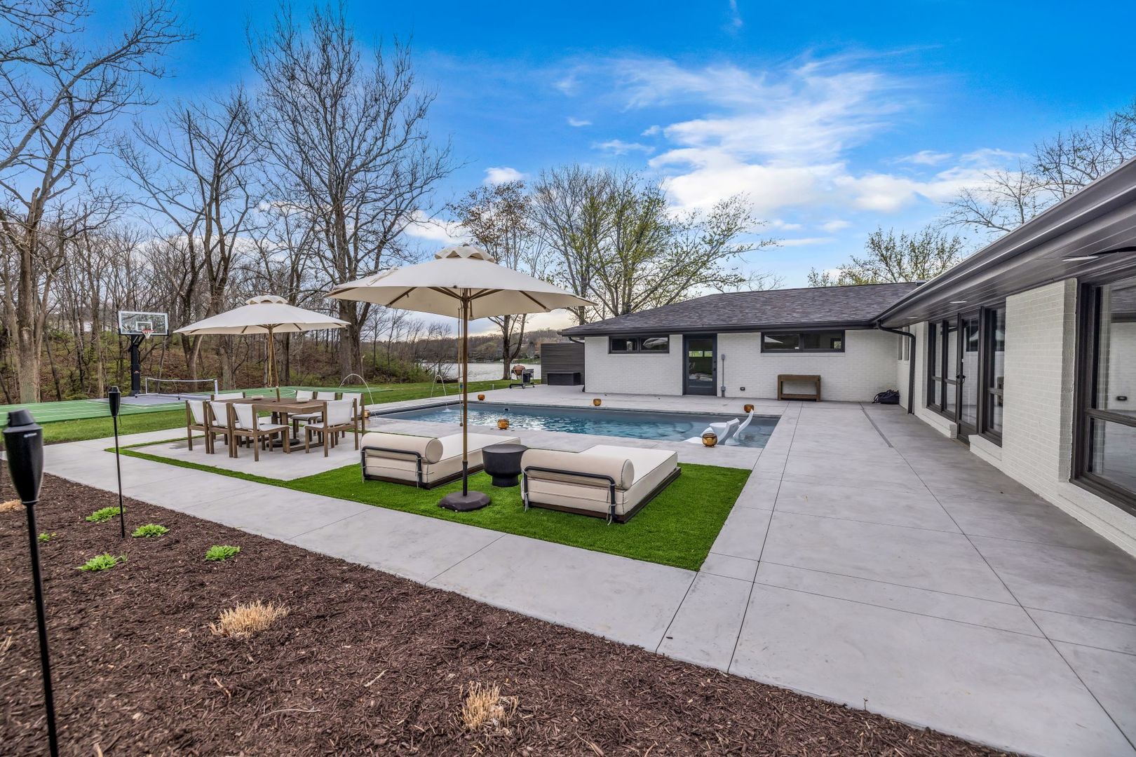 65 South Shores Drive Decatur, IL 62521 - Photo 21 of 25 a view of a house with a yard patio and slide