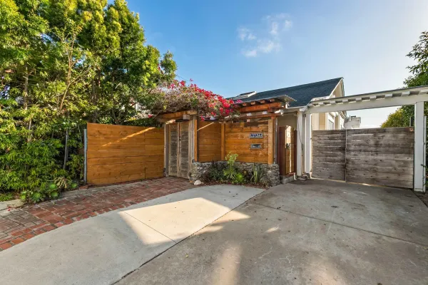 a view of a house with a garage