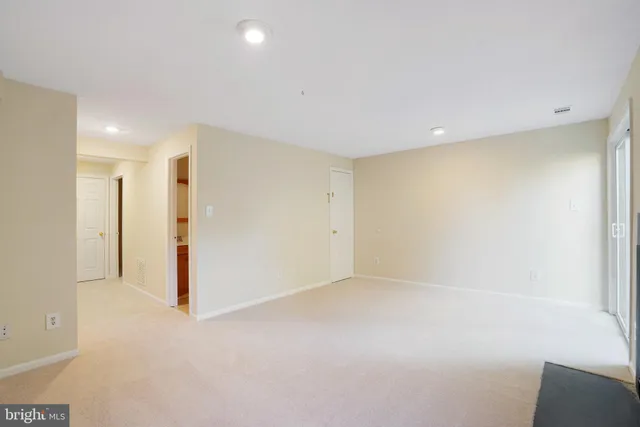 a view of an empty room