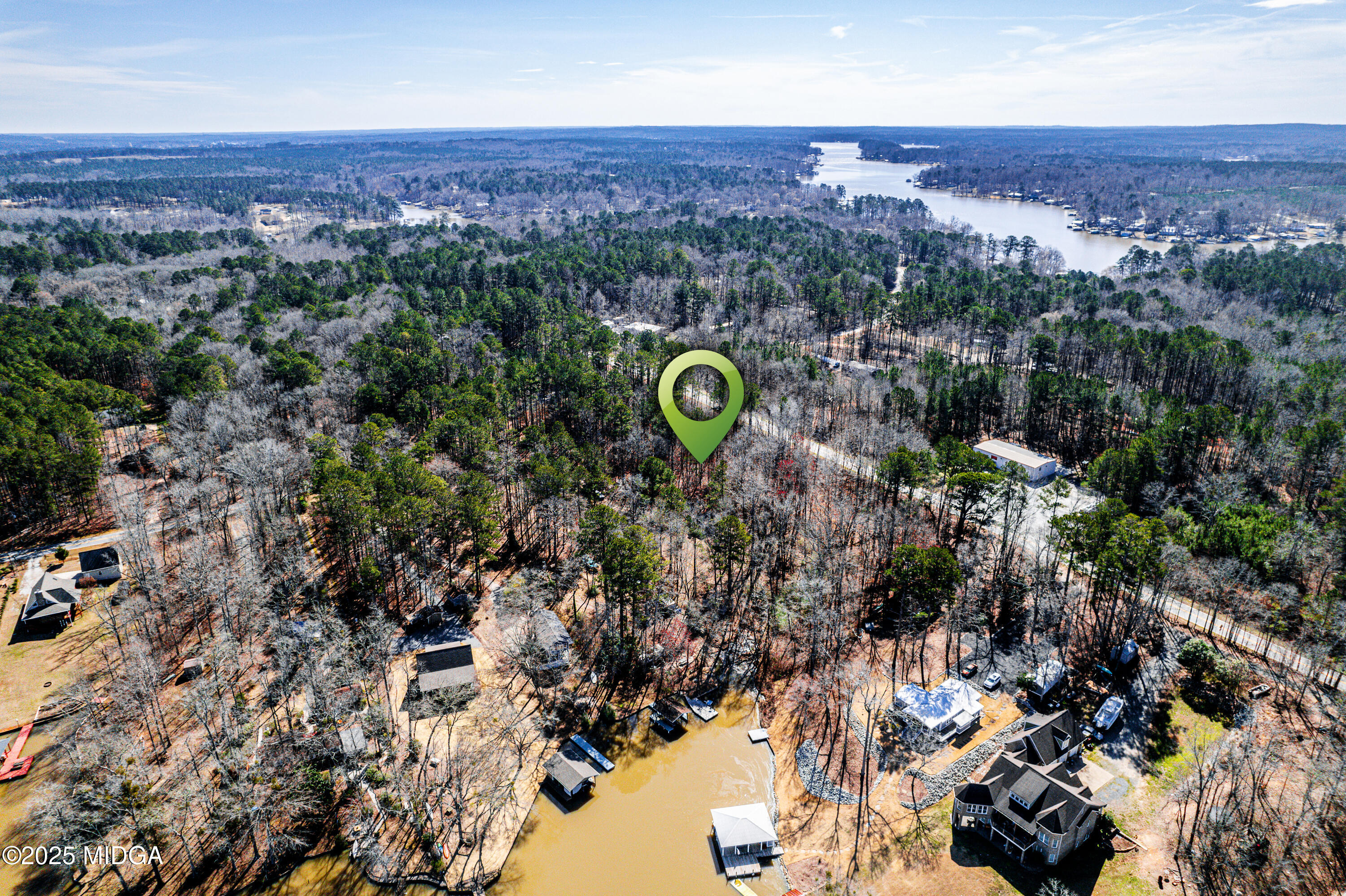 101 West Bear Creek Road Eatonton, GA 31024 - Photo 8 of 12 an aerial view of a house with a backyard