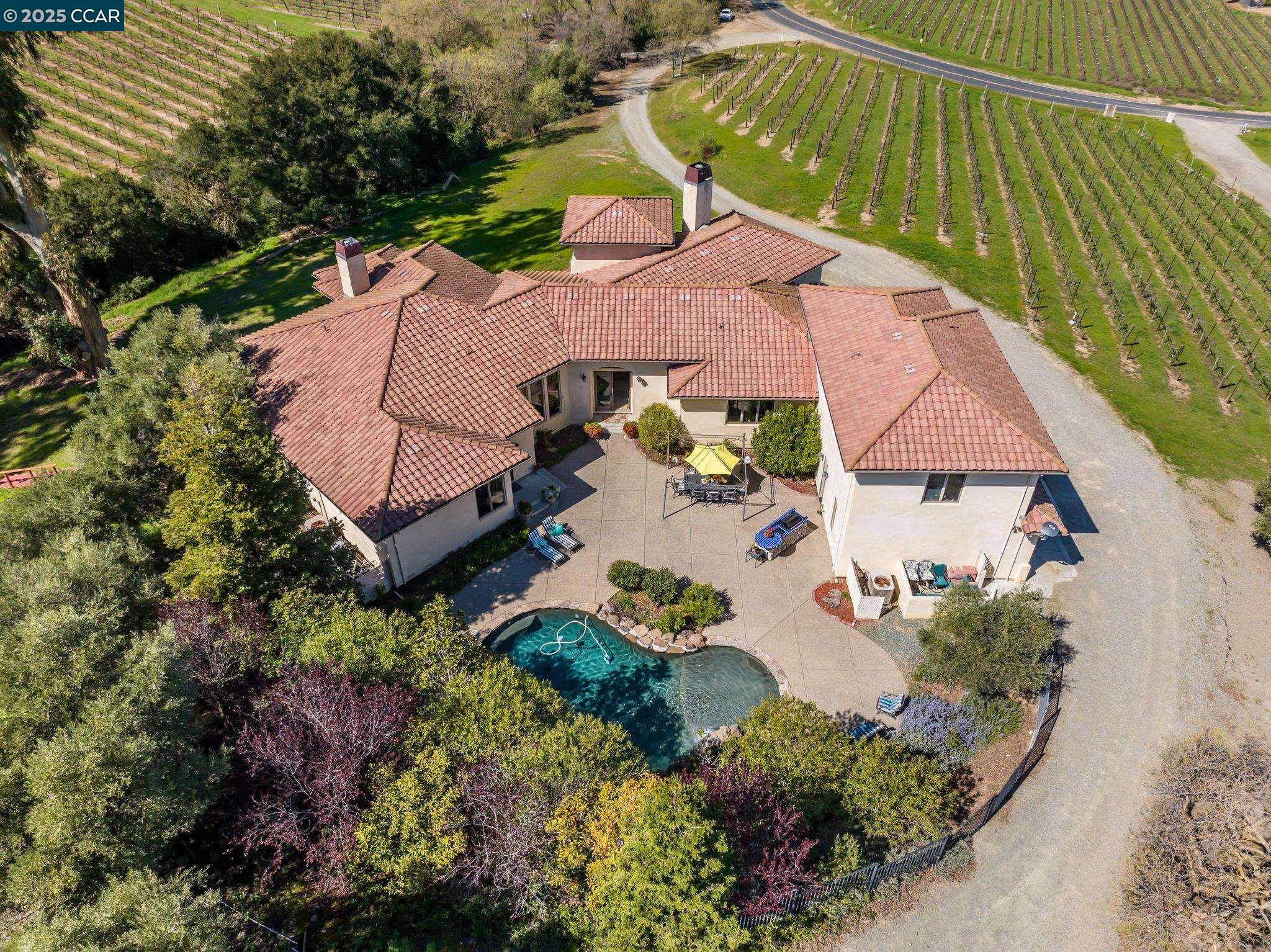 633 Kalthoff Common Livermore, CA 94550 - Photo 32 of 60 an aerial view of a house with a garden