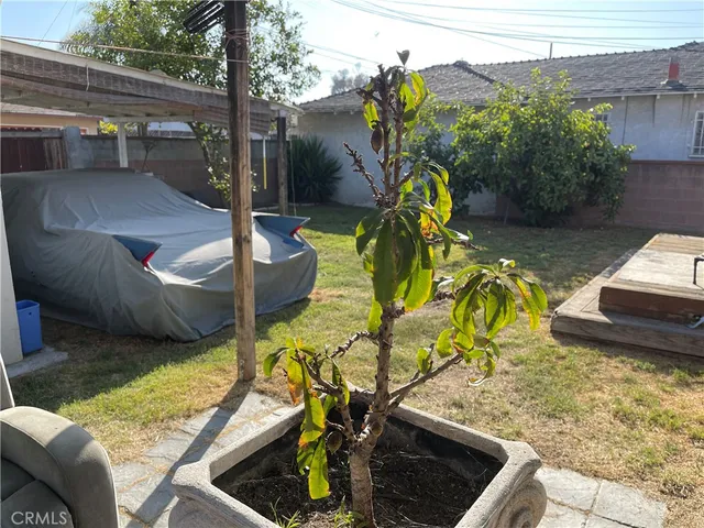 a view of a terrace with a bench
