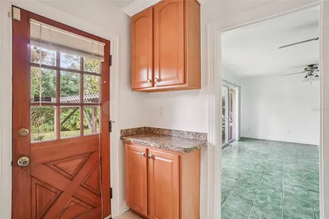 a view of a kitchen that shows a sink