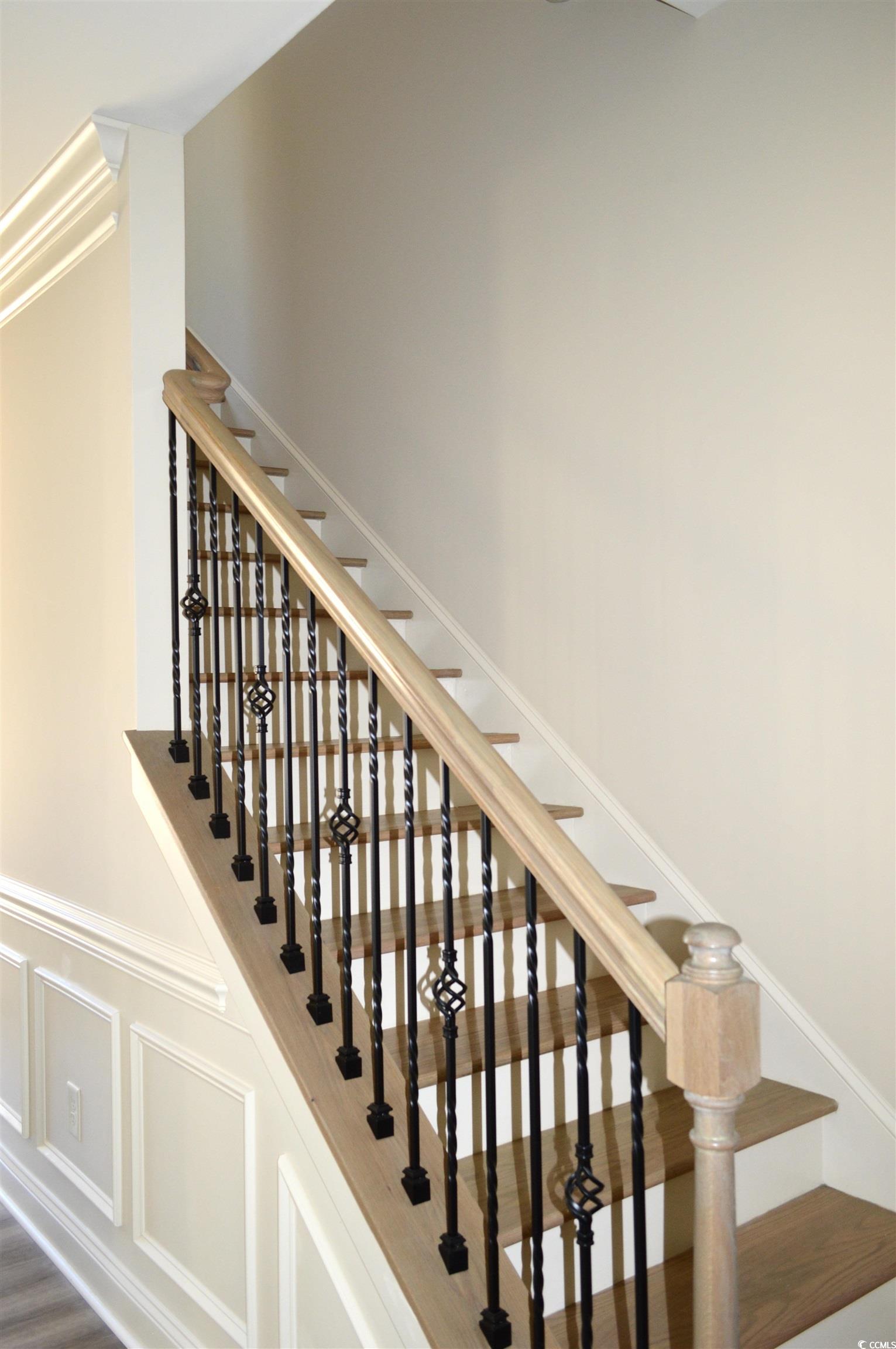 108 Hallandale Lane, Unit RIGHT Murrells Inlet, SC 29576 - Photo 19 of 35 Stairway with hardwood / wood-style floors