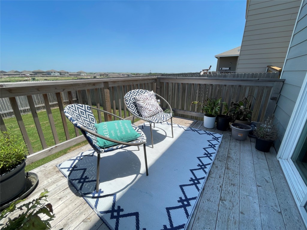 201 Comancheros Road Jarrell, TX 76537 - Photo 31 of 33 Enjoy the evenings on the rear deck.