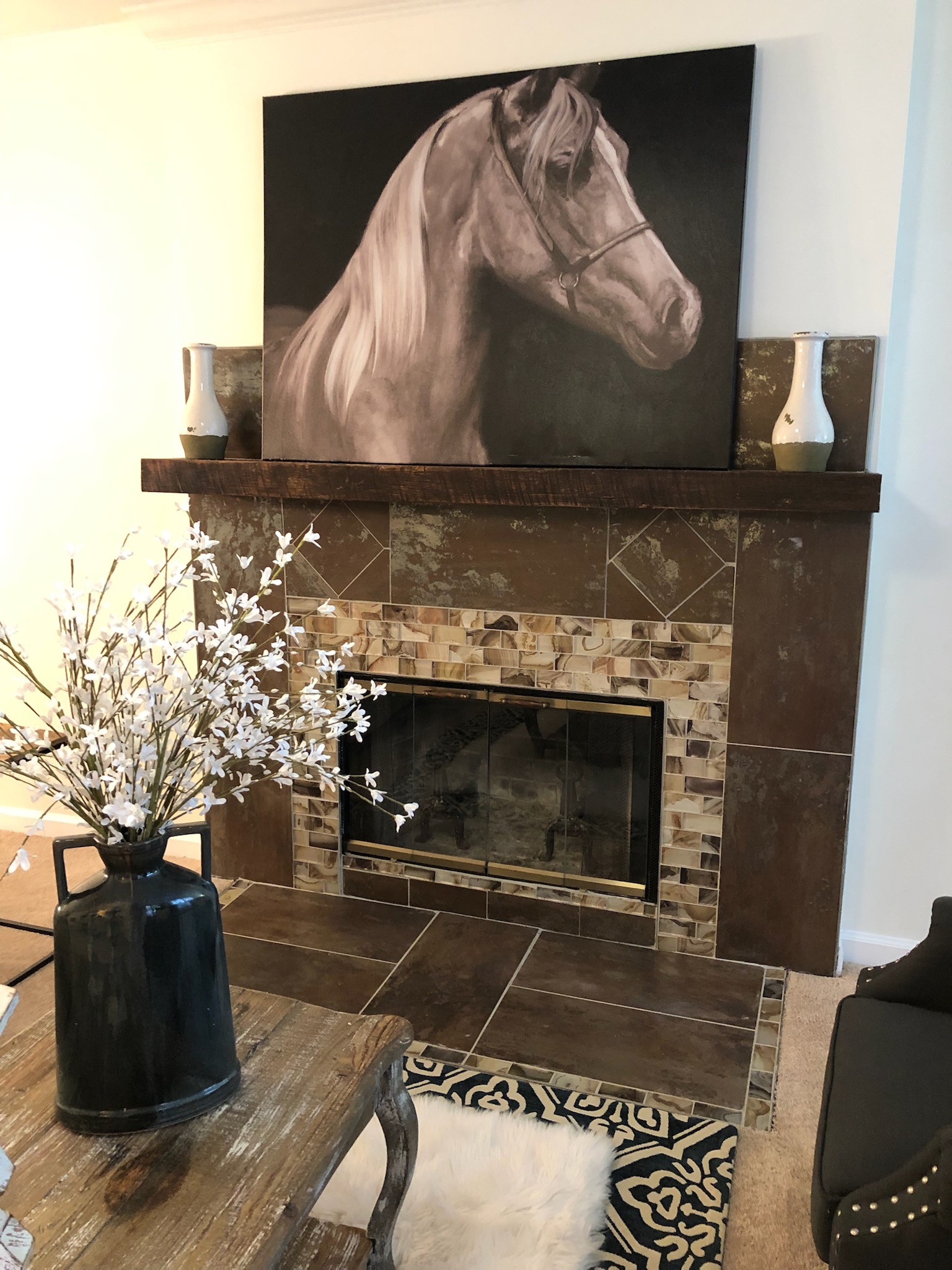 764 Kent Road Nashville, TN 37214 - Photo 20 of 20 a living room with furniture and a fireplace
