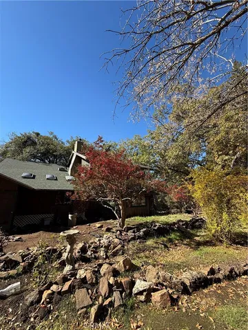 a view of a lake with a mountain