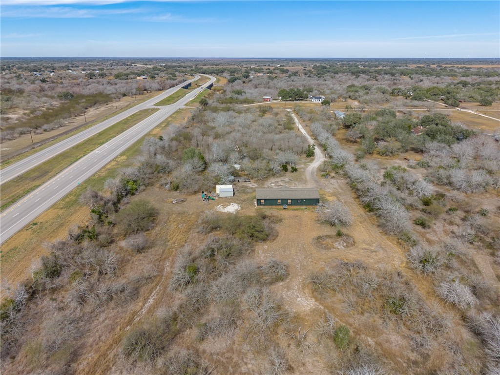 124 County Road 632 Sinton, TX 78387 - Photo 40 of 40 an aerial view of residential houses with outdoor space