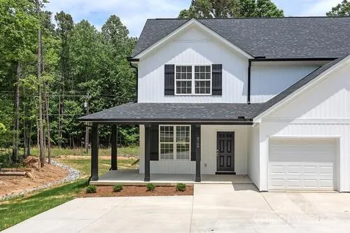 a house view with a outdoor space