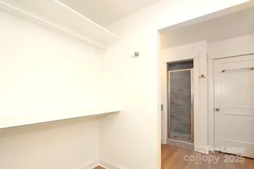 a view of a closet area