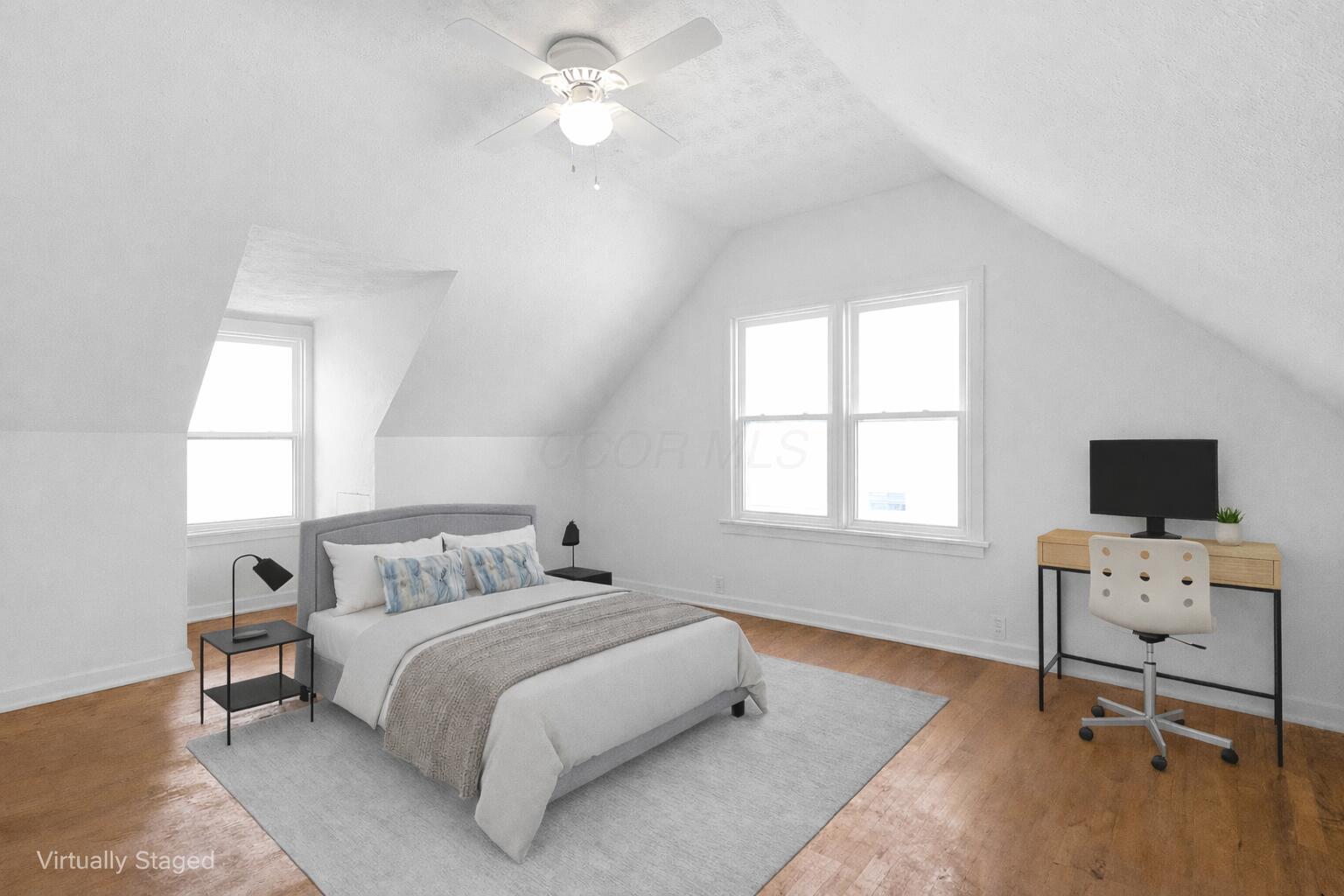 814 Chestershire Road Columbus, OH 43204 - Photo 25 of 51 Upstairs bedroom 1, virtually staged