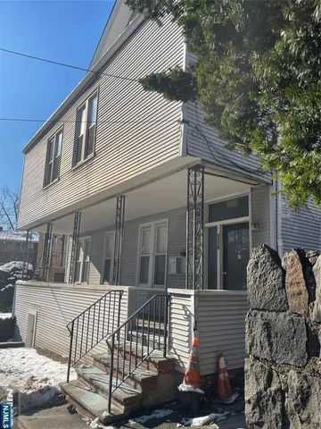 a view of a house with a large windows