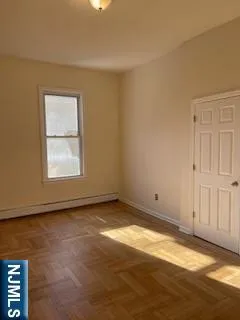 an empty room with window