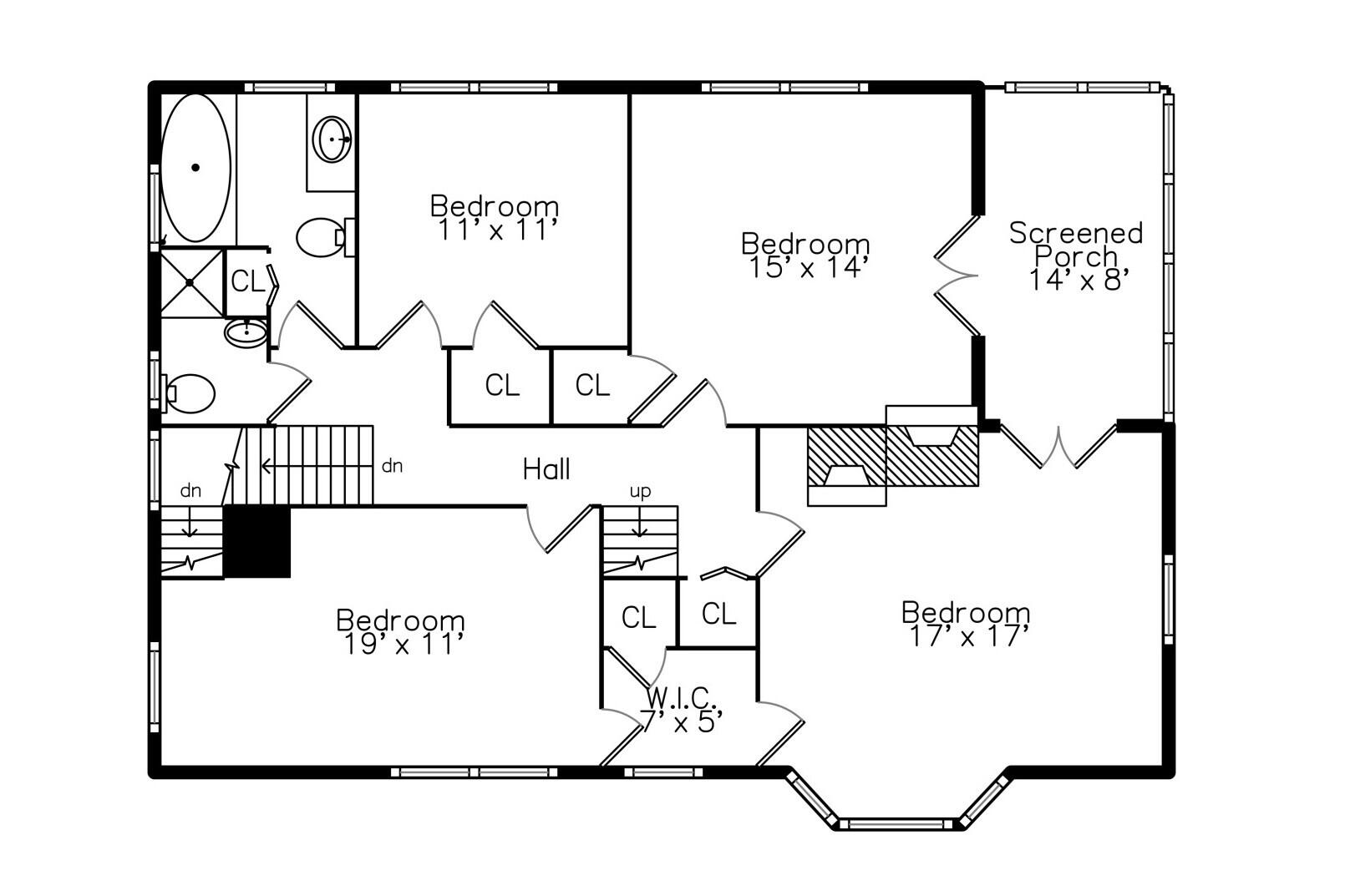 1930 Cambridge Road Ann Arbor, MI 48104 - Photo 57 of 59 2nd Floor Floorplan