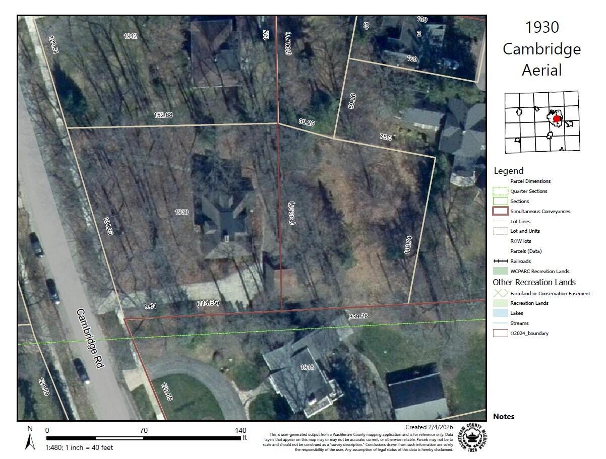 1930 Cambridge Road Ann Arbor, MI 48104 - Photo 54 of 59 Aerial