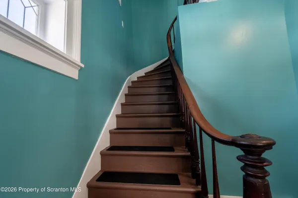 a view of stairs