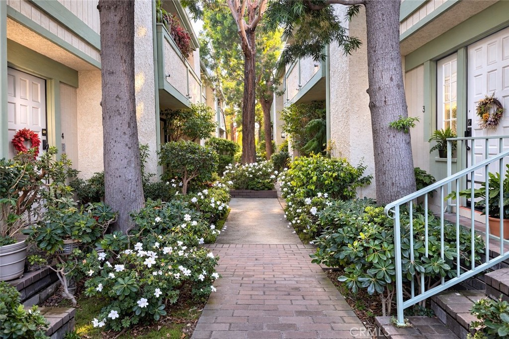 1108 18th Street, Unit 7 Santa Monica, CA 90403 - Photo 5 of 26 a view of a pathway that has potted plants