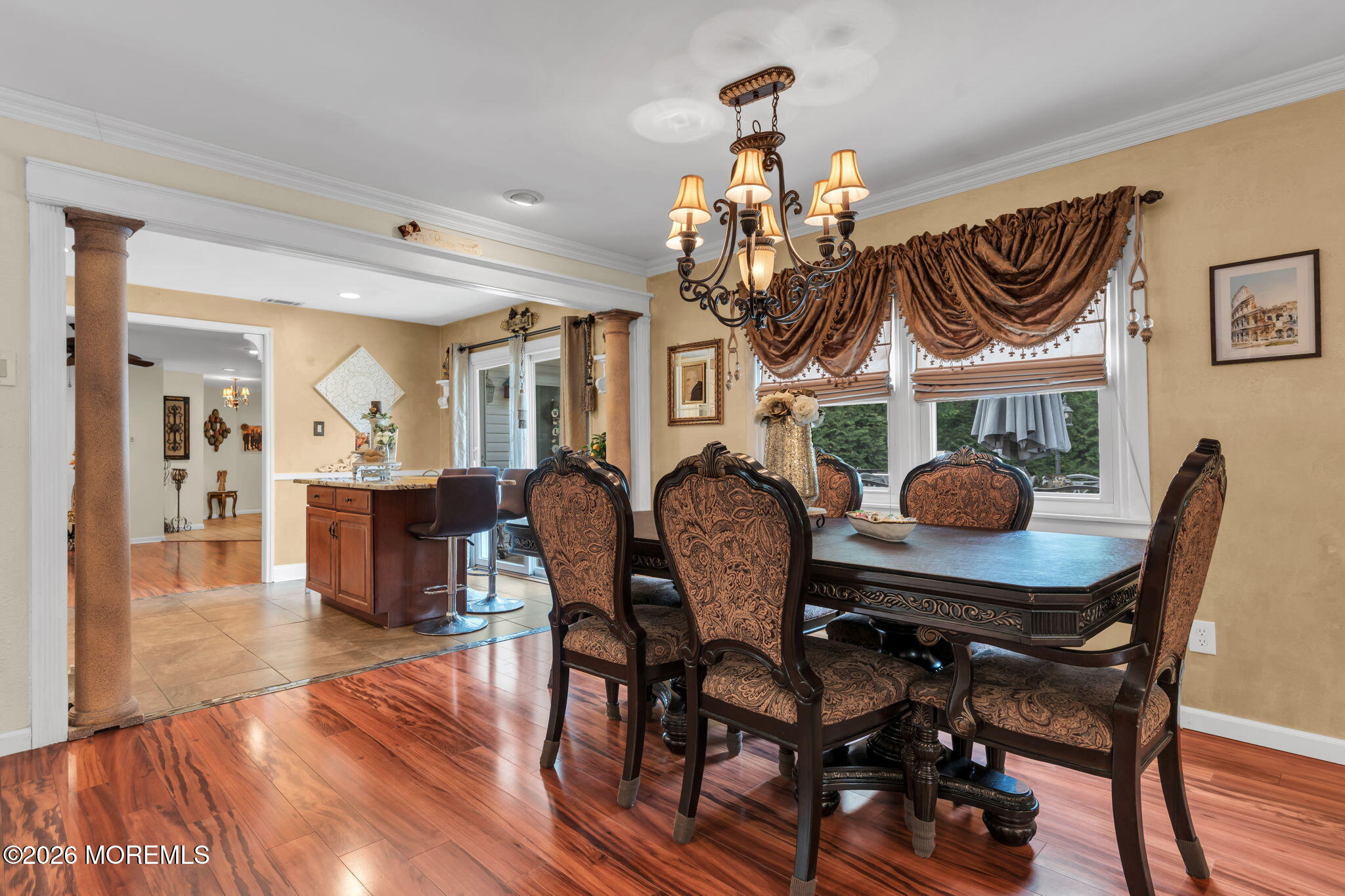 8 Owens Road Marlboro, NJ 07746 - Photo 19 of 39 a view of a dining room with furniture and wooden floor