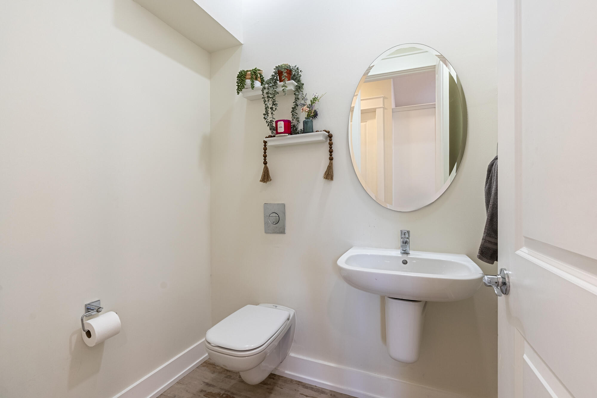 79 Beach View Drive Inlet Beach, FL 32461 - Photo 12 of 41 a bathroom with a sink toilet and a mirror