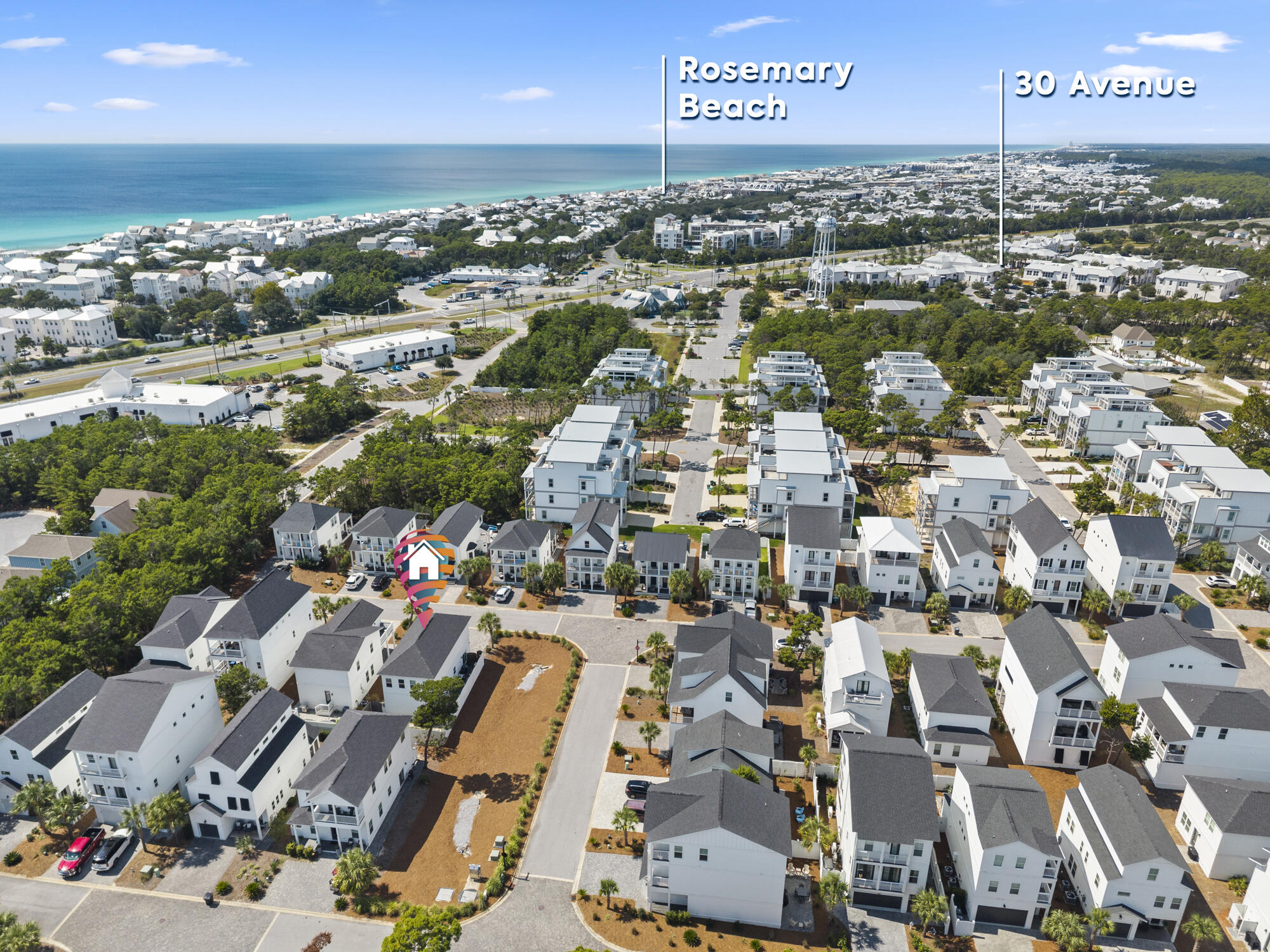 79 Beach View Drive Inlet Beach, FL 32461 - Photo 30 of 41 an aerial view of residential building with parking