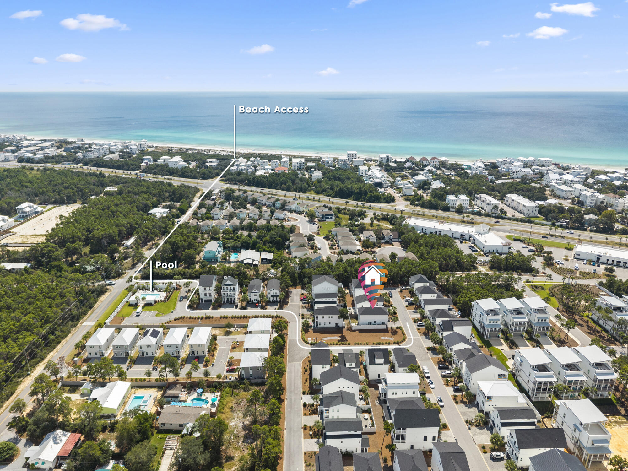 79 Beach View Drive Inlet Beach, FL 32461 - Photo 33 of 41 an aerial view of a city