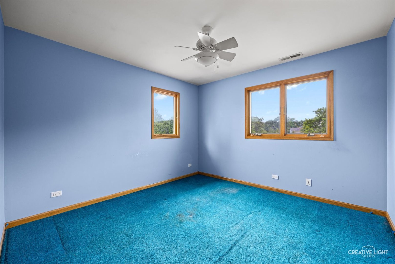 1325 East Lake Avenue Glenview, IL 60025 - Photo 28 of 43 an empty room with a window and a ceiling fan