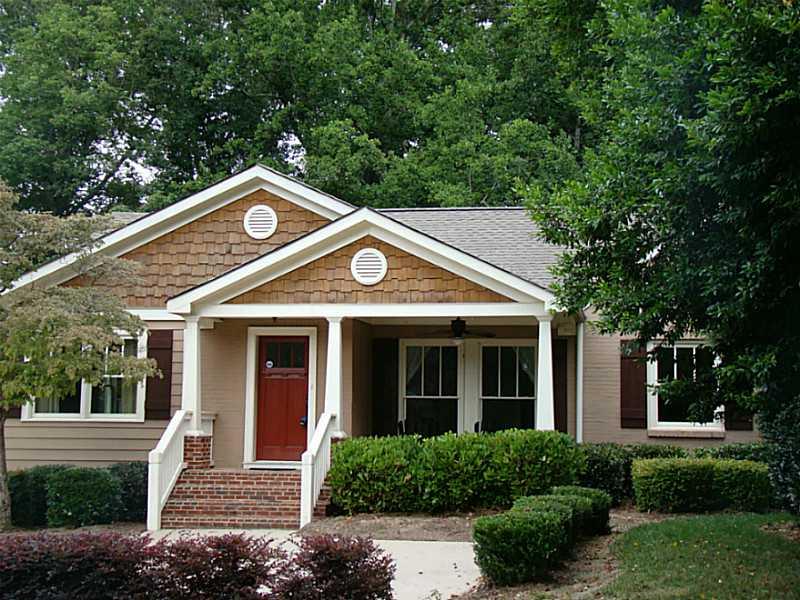 Exterior Front. Bank Owned Fully renovated in Historic Druid Hills bordering on the Highlands.   Spacious interior.  Finished Terrace Level with Full Bath