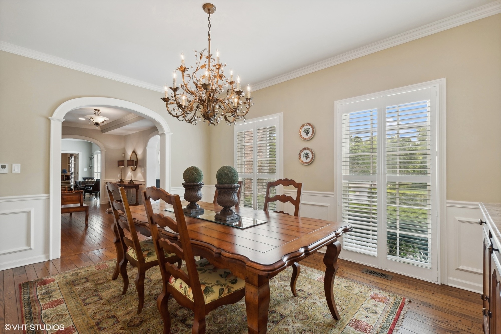 650 East Deerpath Road Lake Forest, IL 60045 - Photo 20 of 45 a view of a dining room with furniture window and wooden floor