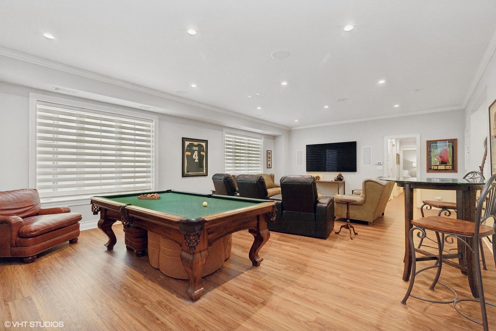 650 East Deerpath Road Lake Forest, IL 60045 - Photo 34 of 45 a room with furniture pool table and windows