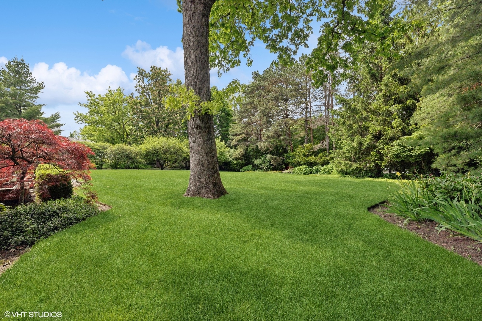 650 East Deerpath Road Lake Forest, IL 60045 - Photo 40 of 45 a view of a garden with a tree