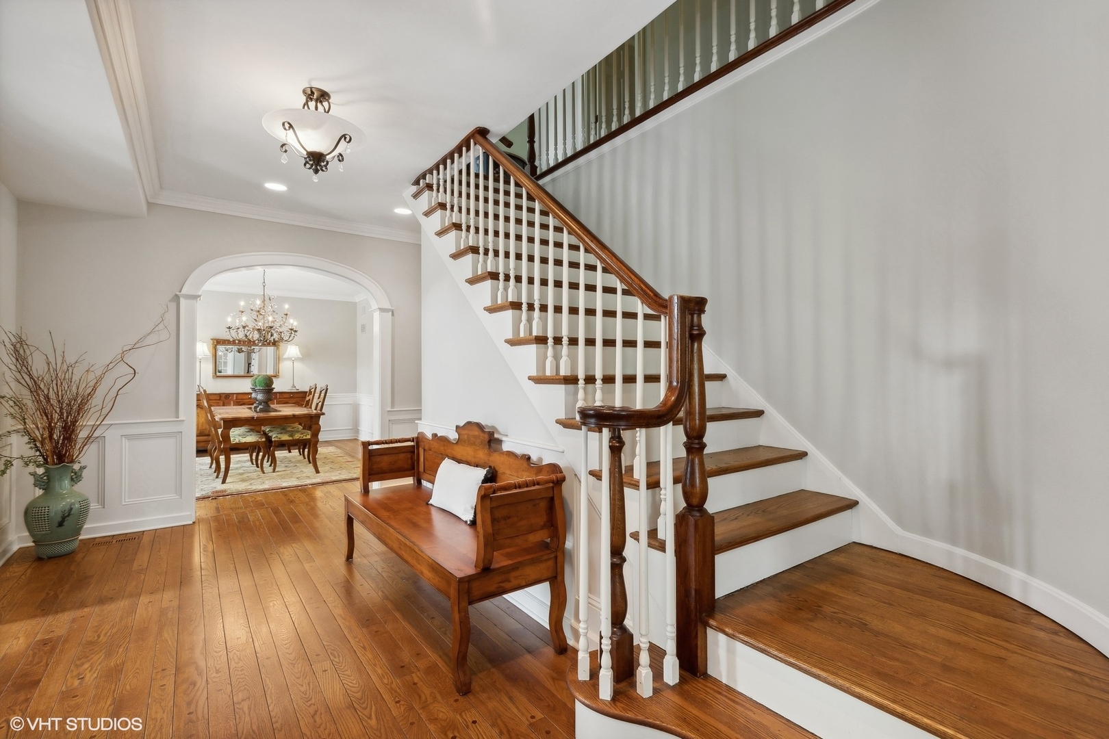650 East Deerpath Road Lake Forest, IL 60045 - Photo 4 of 45 a view of entryway and hall with wooden floor