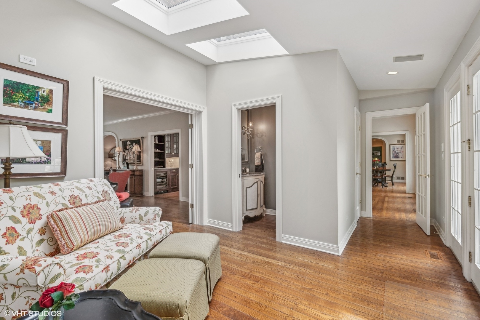 650 East Deerpath Road Lake Forest, IL 60045 - Photo 7 of 45 a living room with furniture and a bed