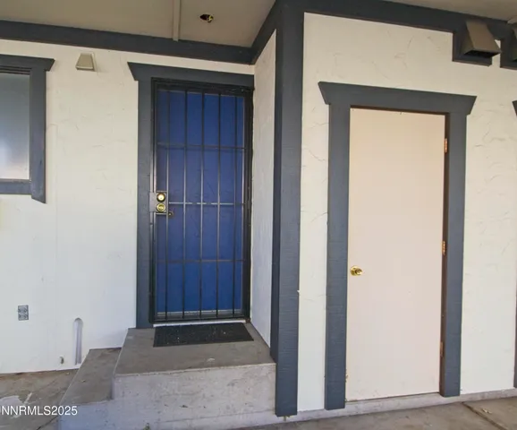 a view of front door