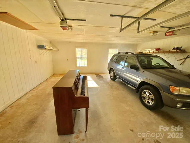 a view of a car garage