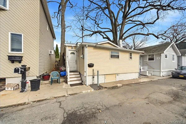 a view of a house with a patio
