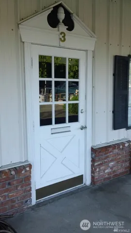 a view of front door