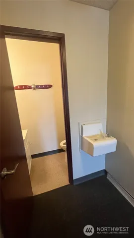 with sign on the side of a building