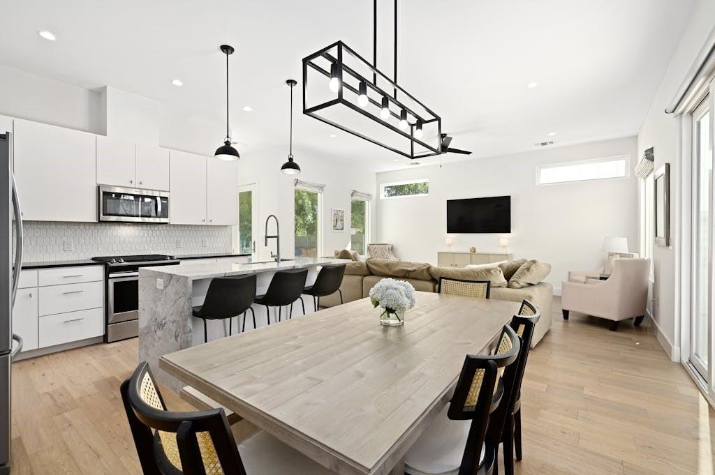 5212 Huisache Street, Unit 2 Austin, TX 78751 - Photo 15 of 30 Dining space featuring light wood finished floors and recessed lighting