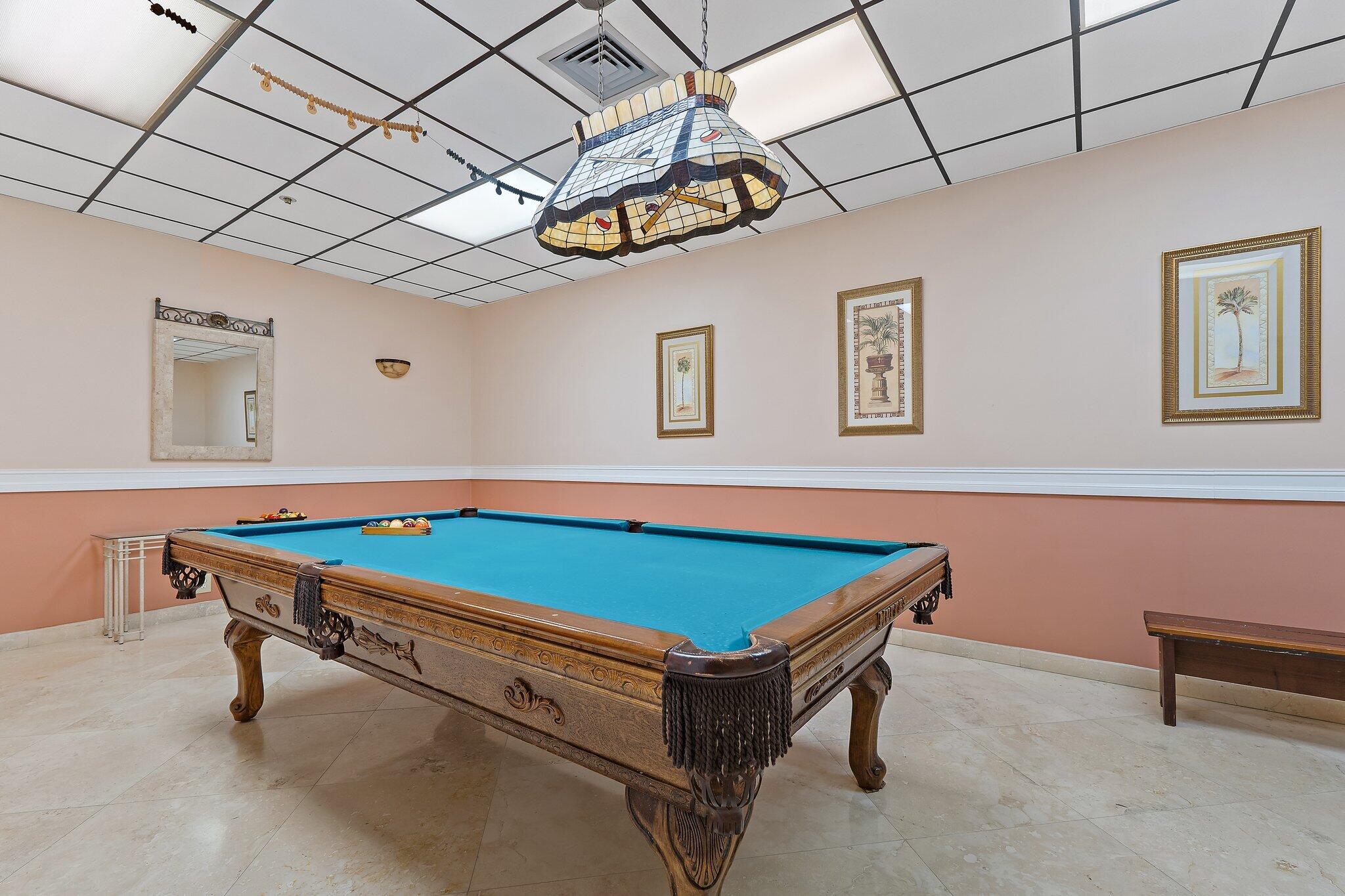 Undisclosed Address Singer Island, FL 33404 - Photo 43 of 77 a room with pool table and windows