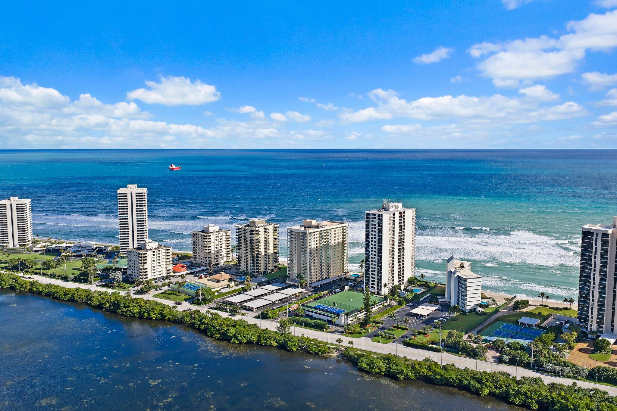 Undisclosed Address Singer Island, FL 33404 - Photo 69 of 77 a view of a city with lawn chairs