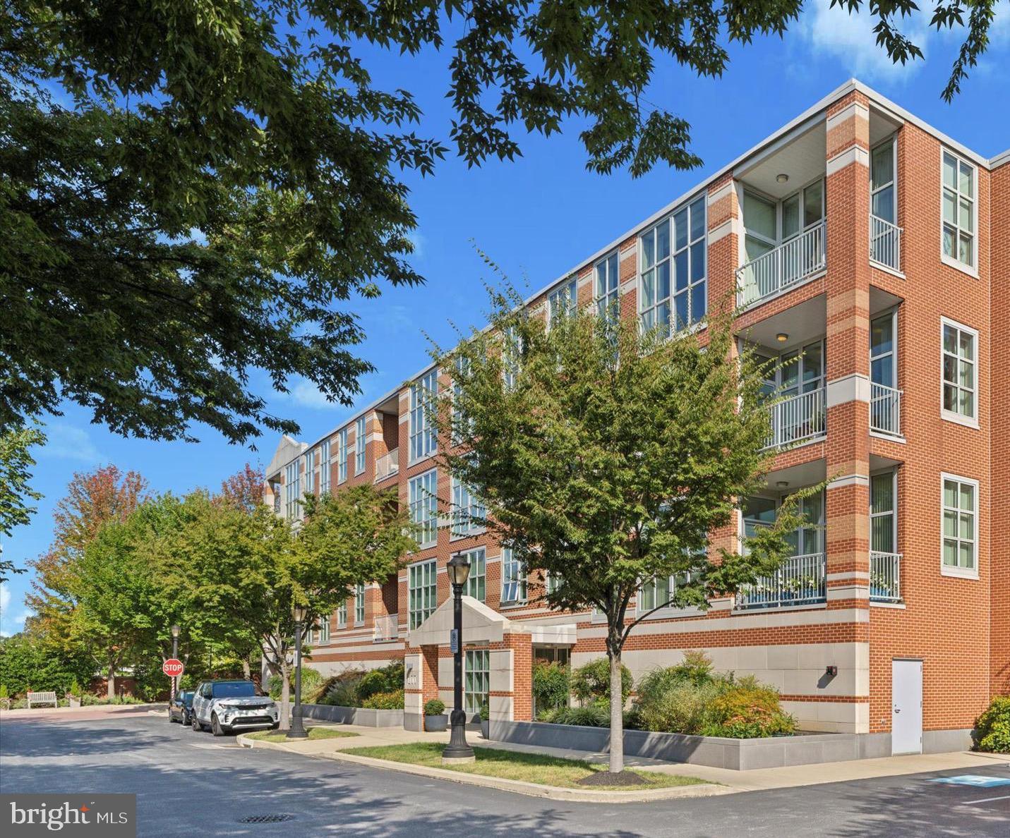 a front view of a building