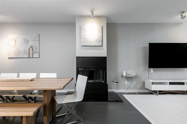 a view of a workspace with furniture