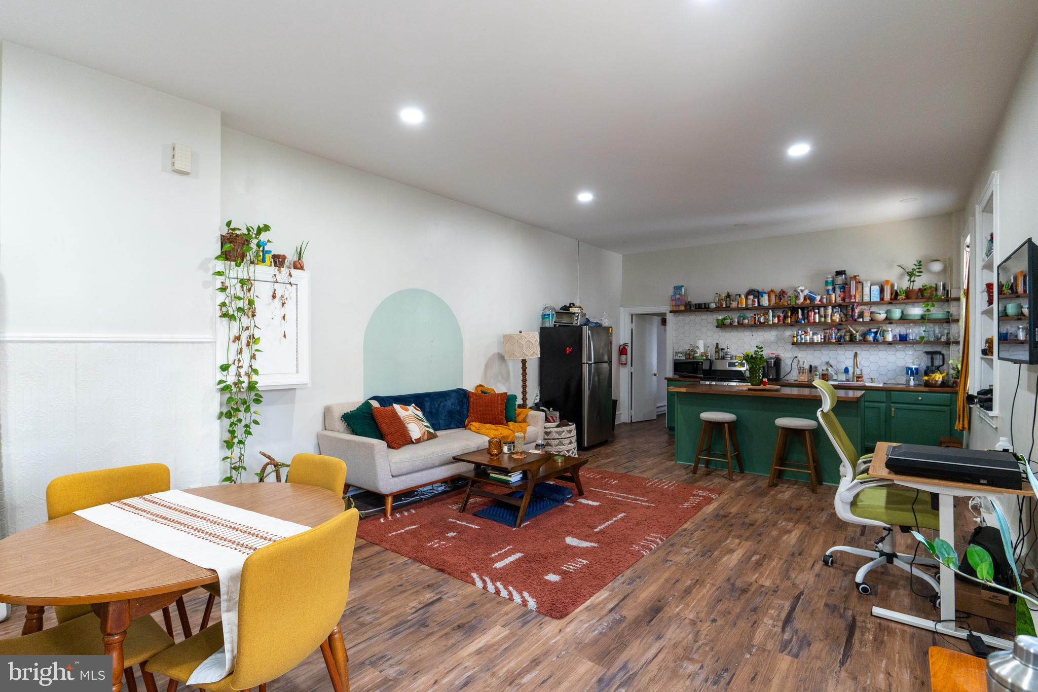 1900 South 18th Street Philadelphia, PA 19145 - Photo 5 of 15 a living room filled with furniture and a wooden floor