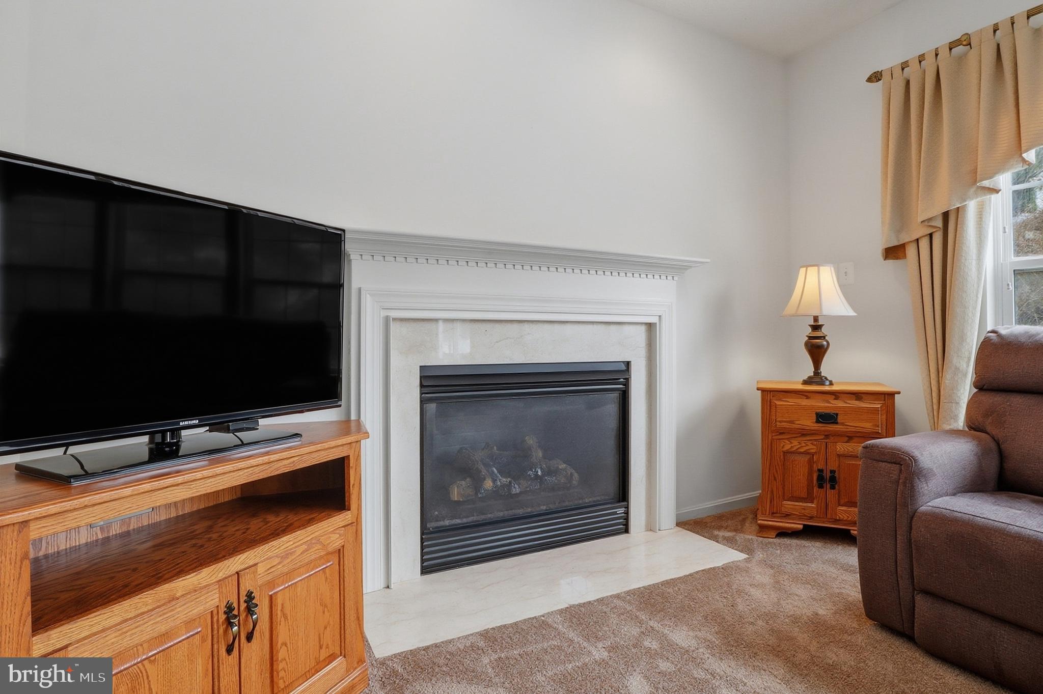 233 Sunset Circle Red Lion, PA 17356 - Photo 12 of 54 a living room with furniture a fireplace and a flat screen tv