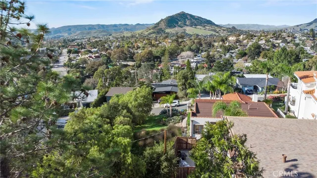 an aerial view of a city