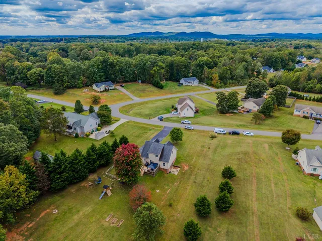 a view of a lake with a mountain