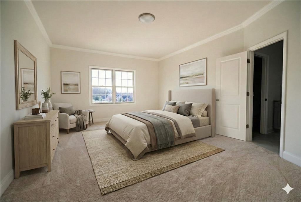306 Hunters Crossing Canonsburg, PA 15317 - Photo 14 of 28 a spacious bedroom with a bed and a couch