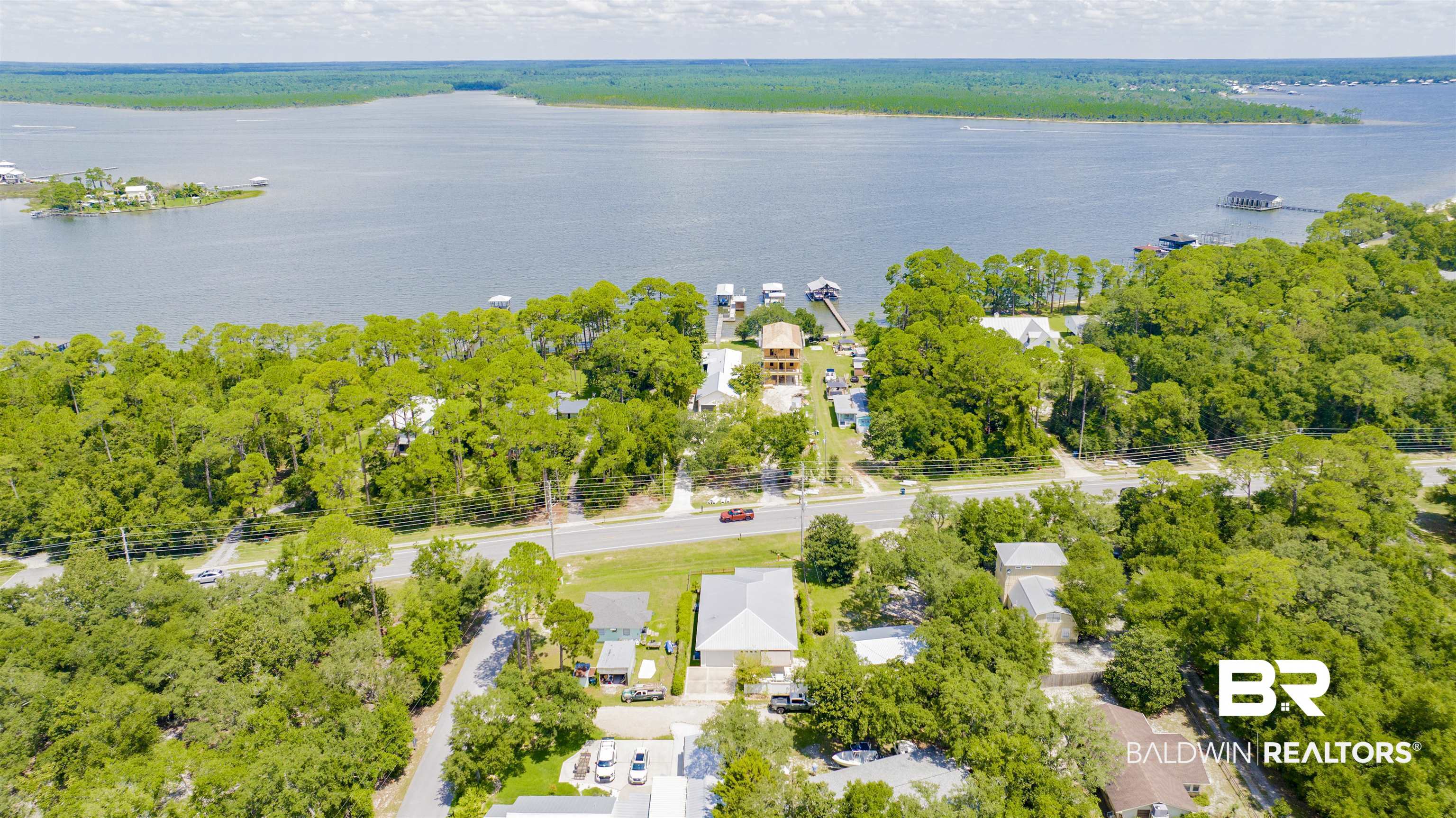 27980 Canal Road Orange Beach, AL 36561 - Photo 46 of 46 Aerial view of residential area featuring a nearby body of water