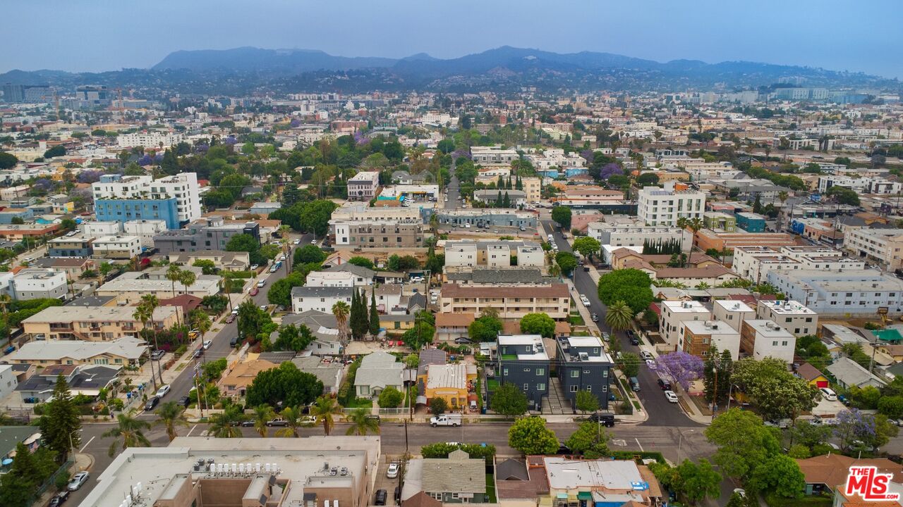 4713 Clinton Street Los Angeles, CA 90004 - Photo 16 of 25 an aerial view of residential houses with city view