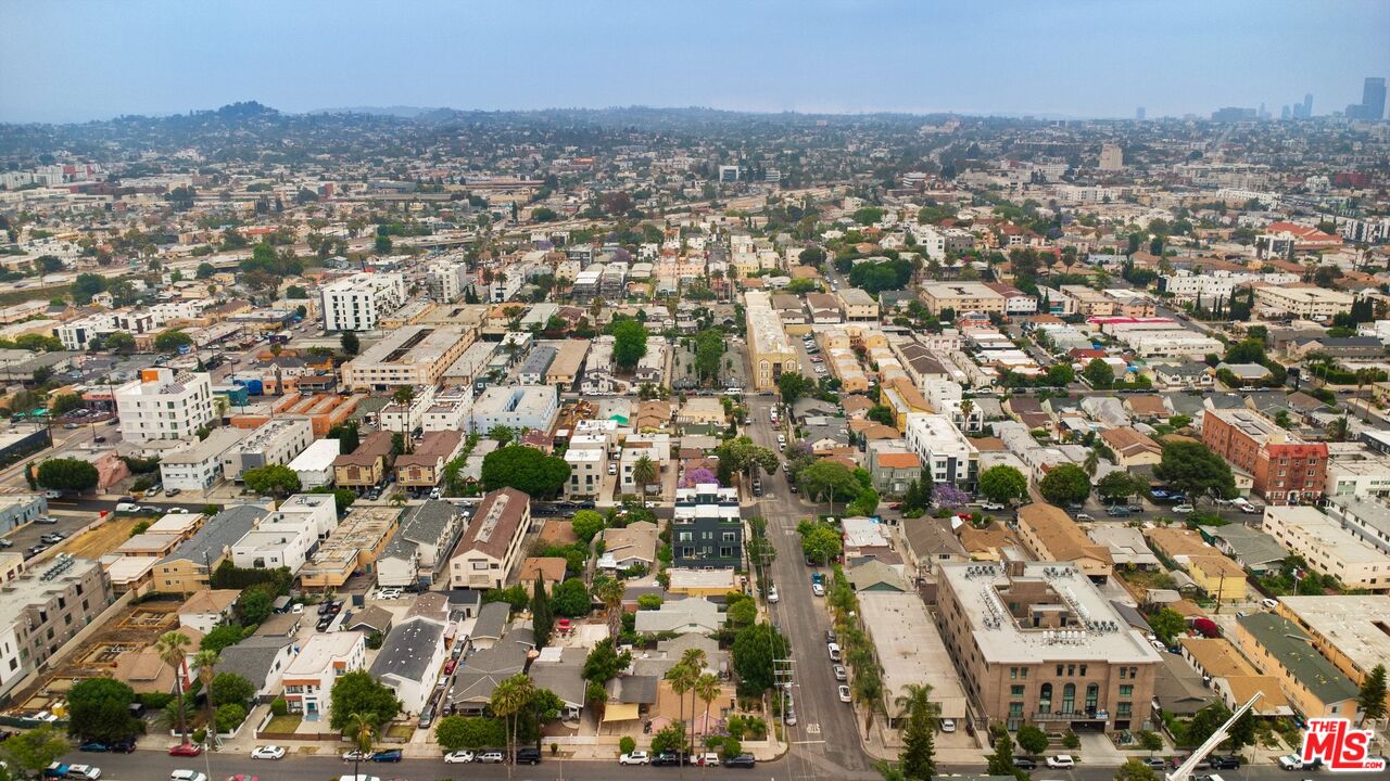 4713 Clinton Street Los Angeles, CA 90004 - Photo 18 of 25 an aerial view of residential building with green space